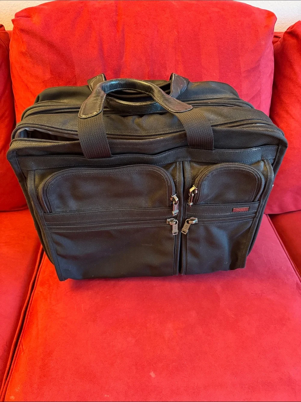Tumi Black Men's Travel Briefcase Bag